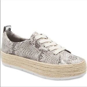 Treasure & Bond Payge Platform snakeskin animal print Espadrille Sneaker